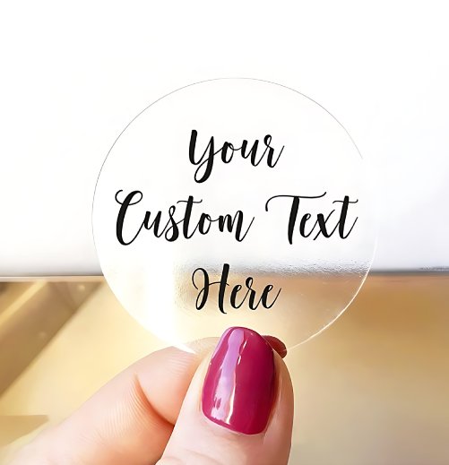 transparent Vinyl sticker